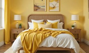 dekorasi kamar warna kuning