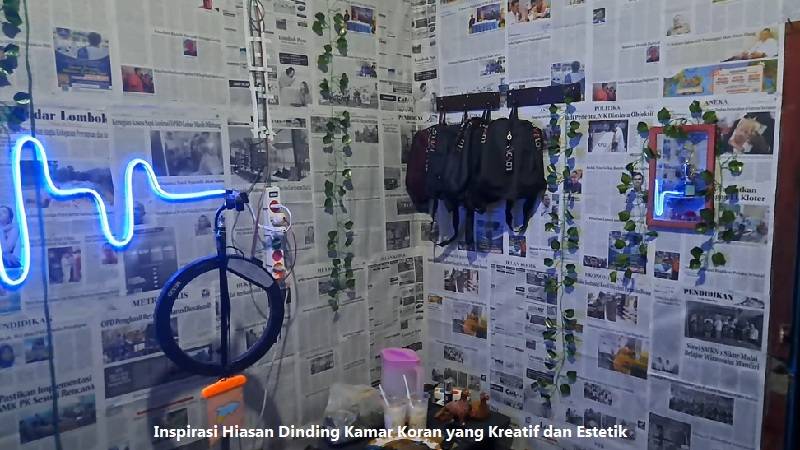 Hiasan Dinding Kamar Koran