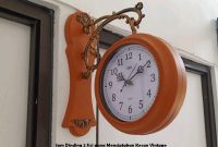 Jam Dinding 2 Sisi
